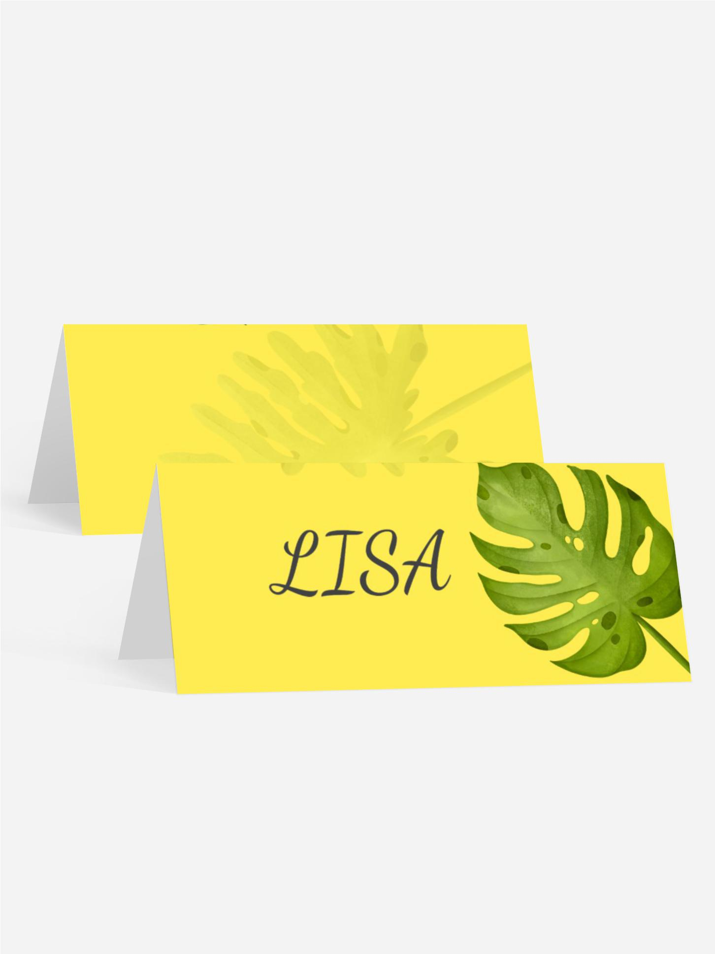 Tischkarte Jugendliche Geburtstag Fliegende Ananas