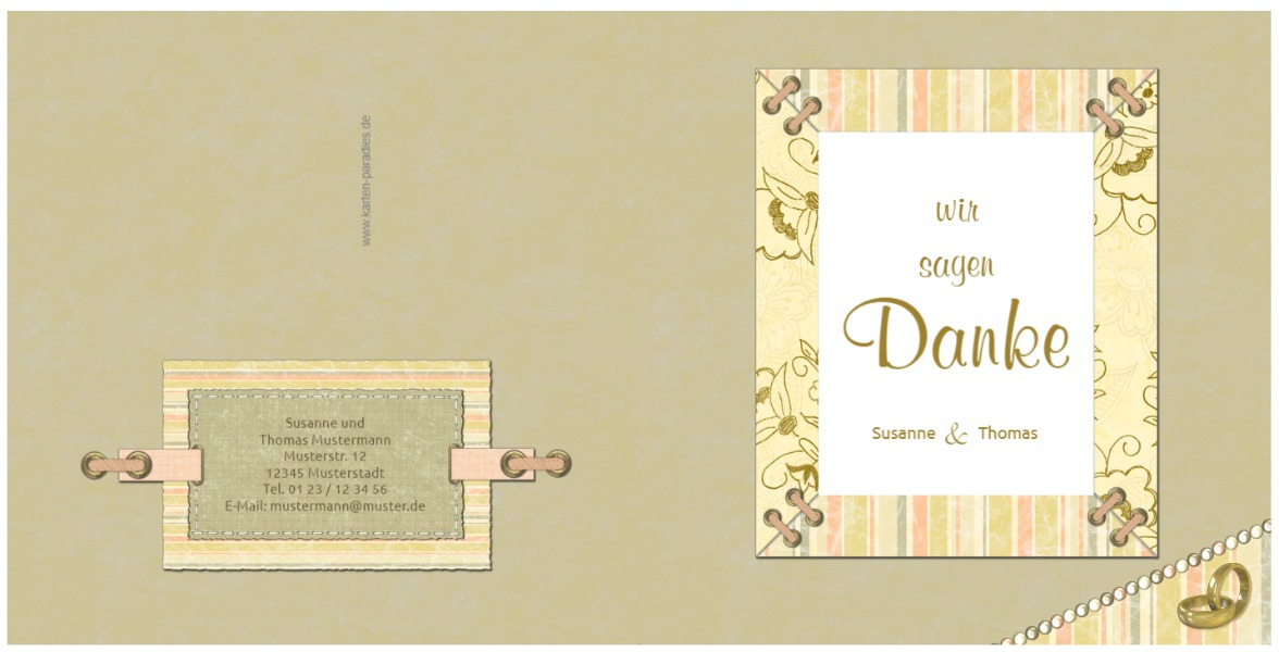 Dankeskarte Bund fürs Leben