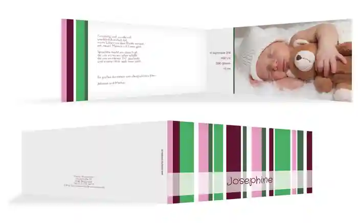 Karte zur Geburt Zweifarbklang