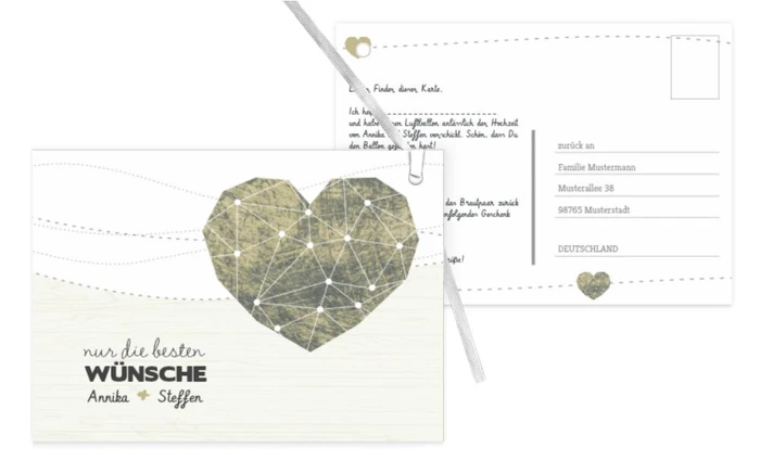 Ballonkarte Sternenbild