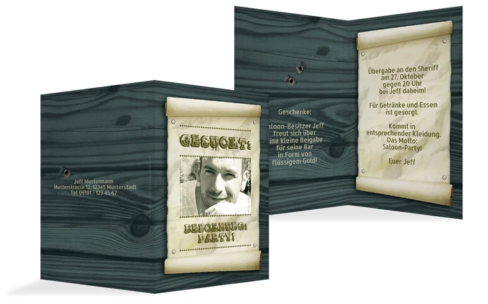 Einladungskarte Gesucht Einladungskarte Gesucht