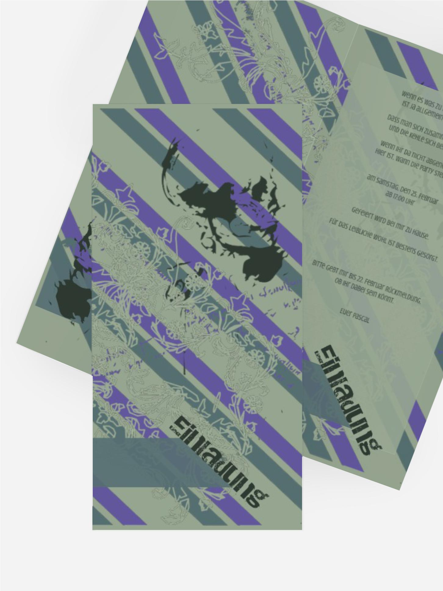 Geburtstagseinladungskarte dangerous