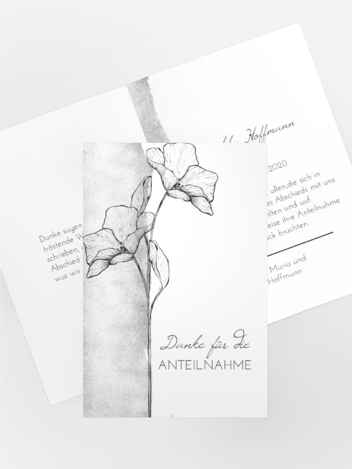 Dankeskarte Vergesst Mich Nicht