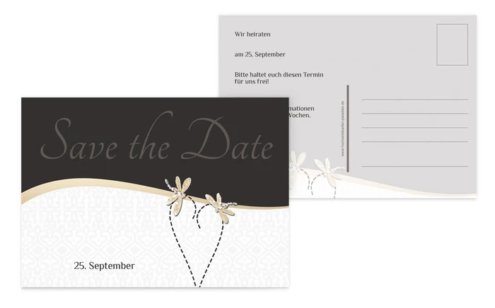 Save the Date Karte Unzertrennlich