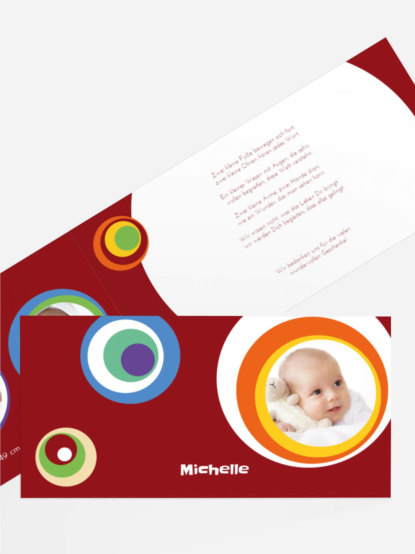 Babykarte Retro