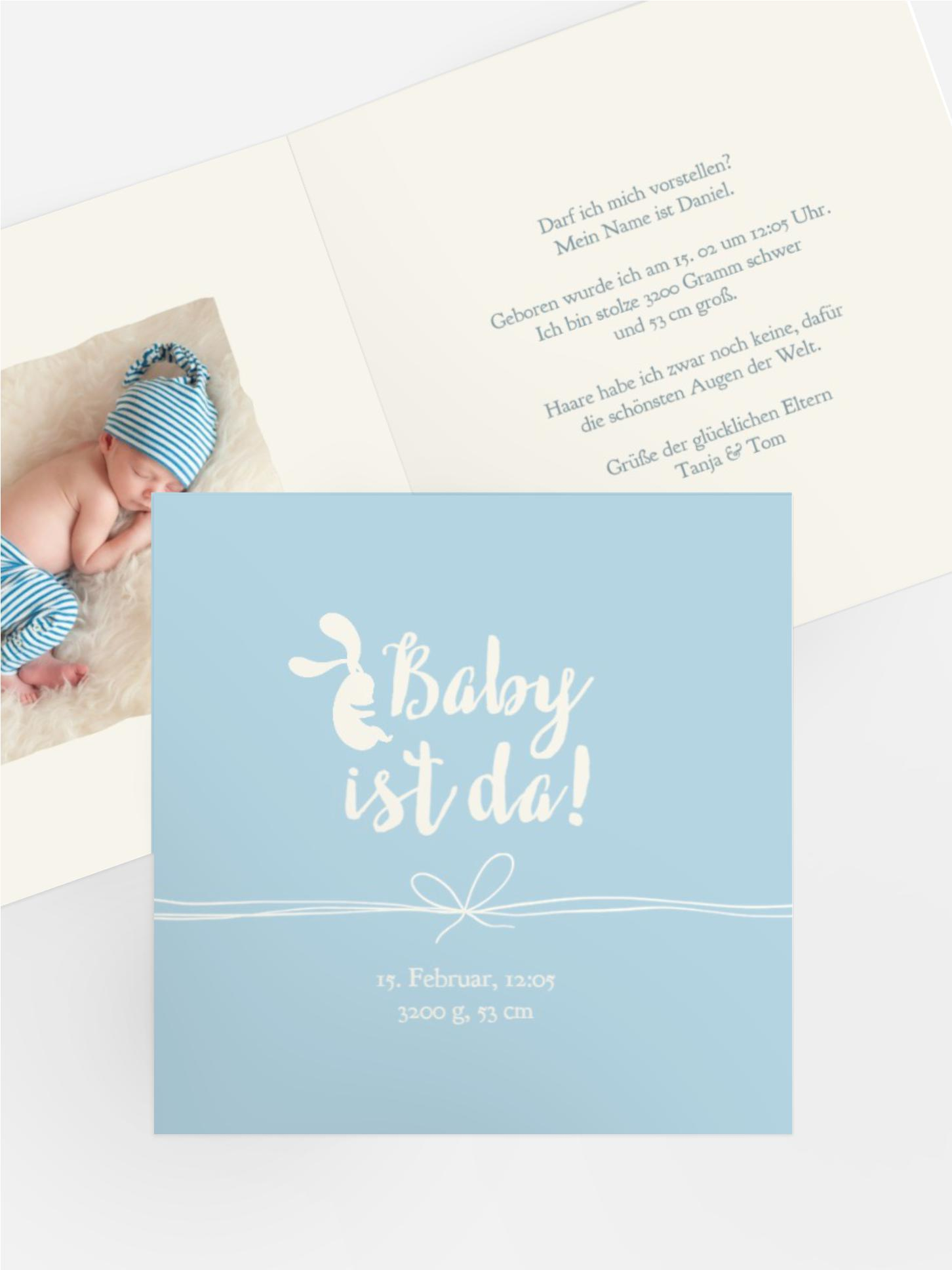 Geburtskarte Babygeschenk