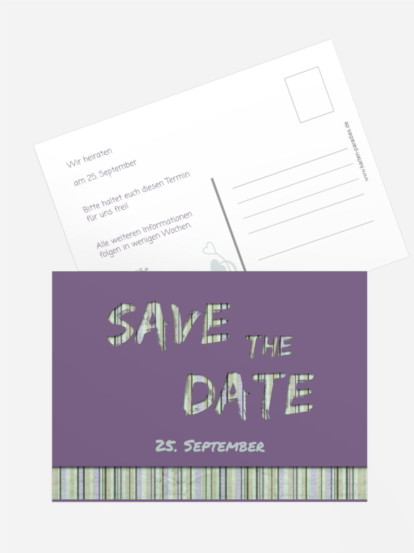 Save the Date Wir heiraten