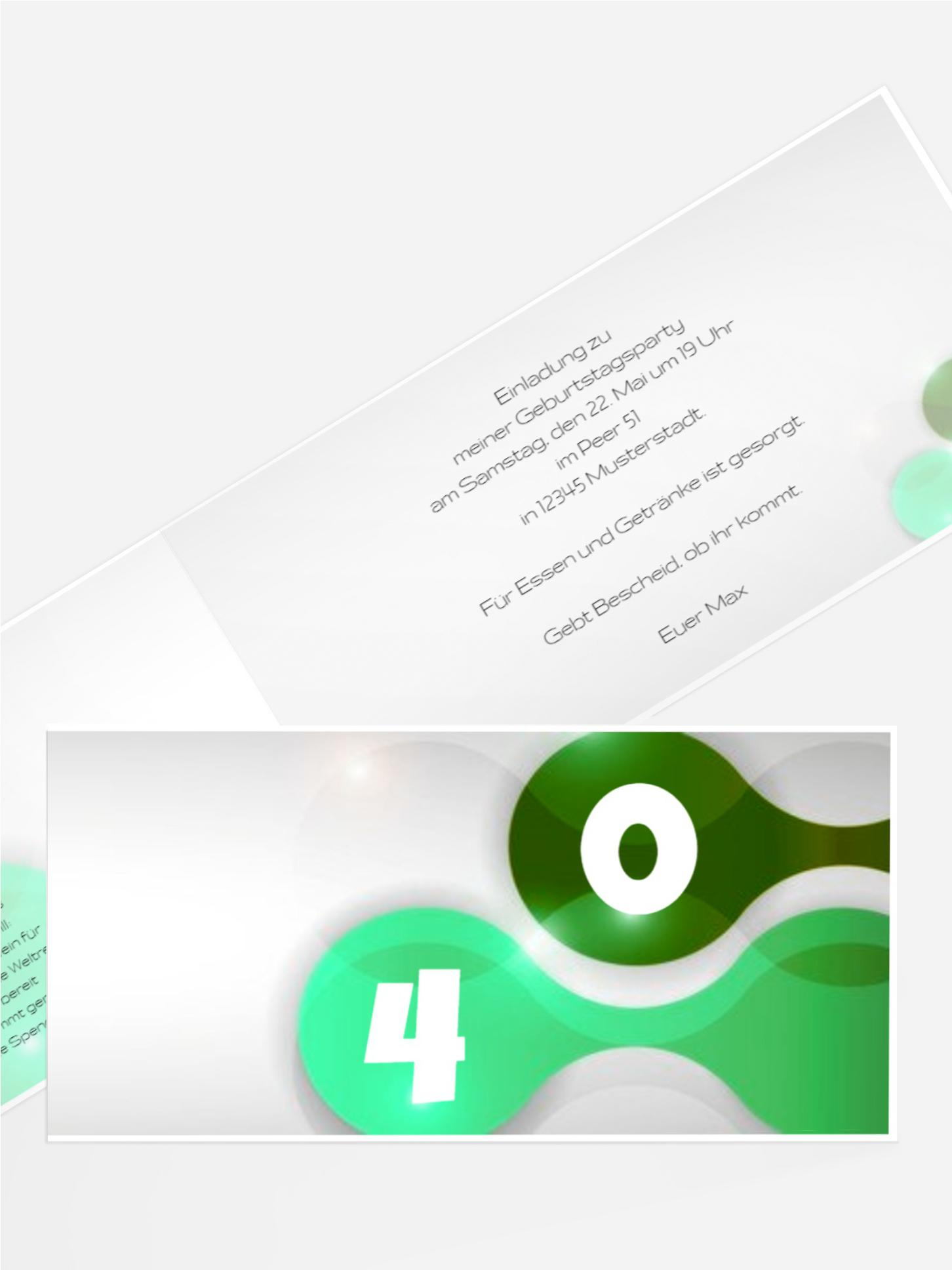 Geburtstagskarte Highlight 40 Foto