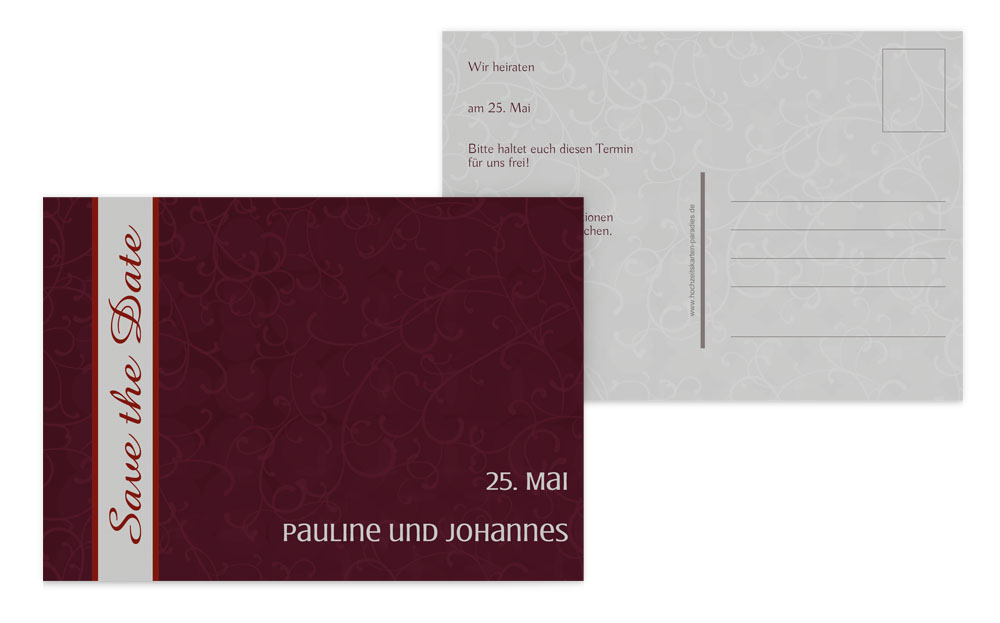 Save the Date Karte Für immer