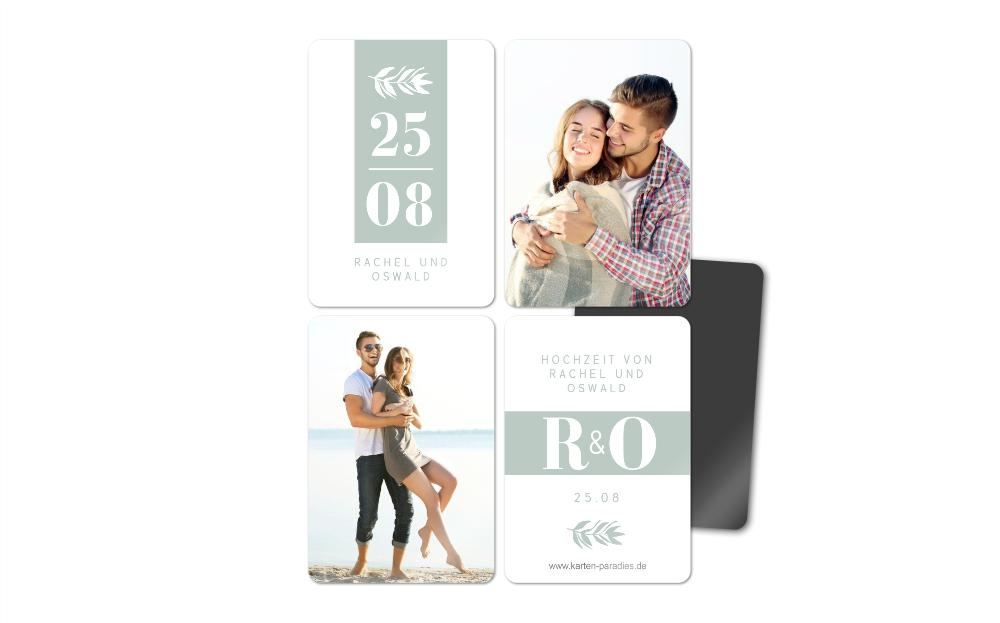 Fotomagnete zur Hochzeit Gewächs