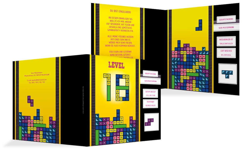 Einladung zum 18. Geburtstag 8bit Game 18 Einladung zum 18. Geburtstag 8bit Game 18