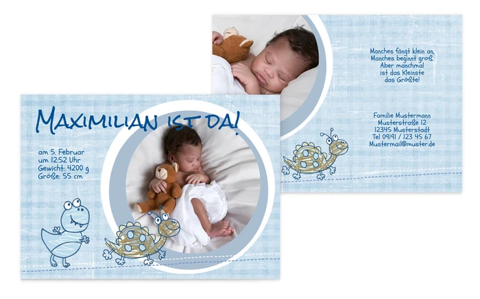 Geburtskarte Schildi