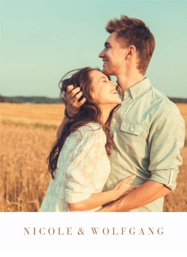 Fotomagnete zur Hochzeit Liebe Invertiert
