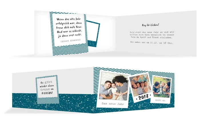 Neujahrskarte Fotosammlung