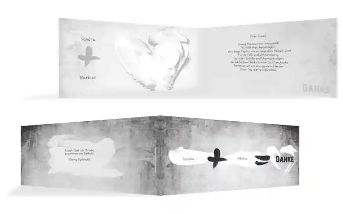 Dankeskarte Du+Ich=Liebe 2