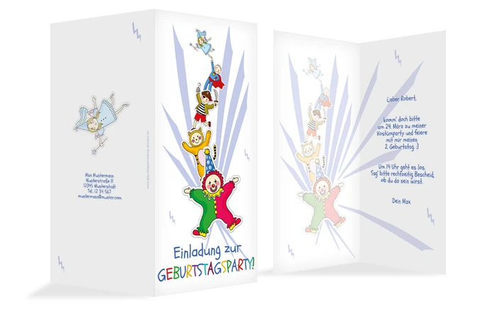 Geburtstagseinladung Kostümspaß Geburtstagseinladung Kostümspaß