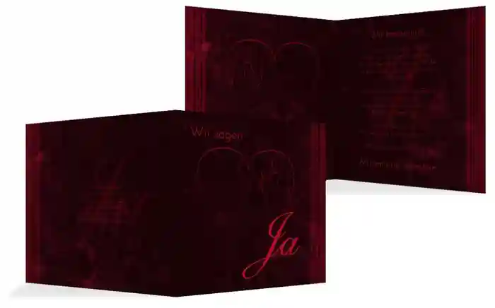 Hochzeitseinladung Liebespärchen