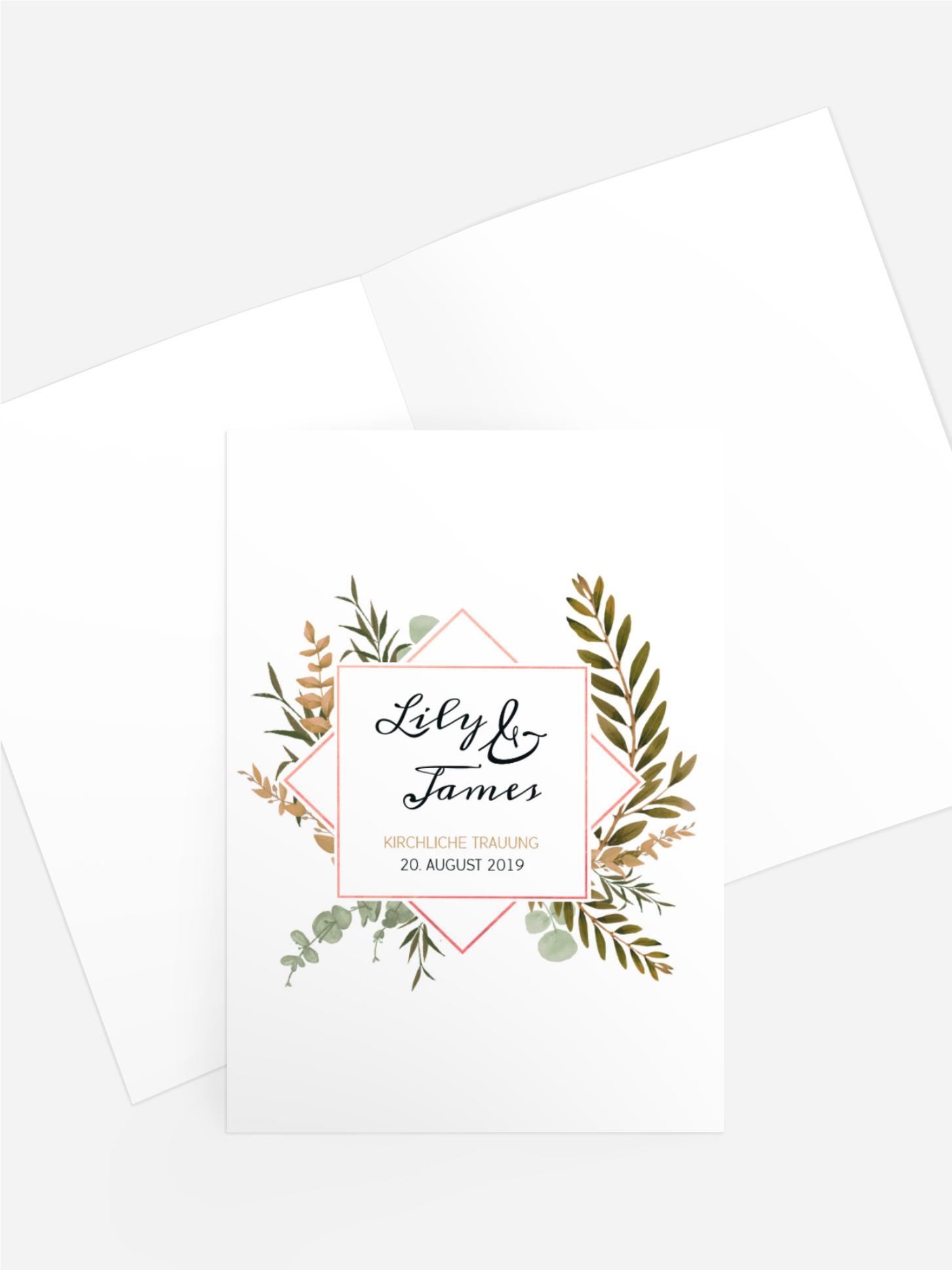 Kirchenheft Umschlag Farn