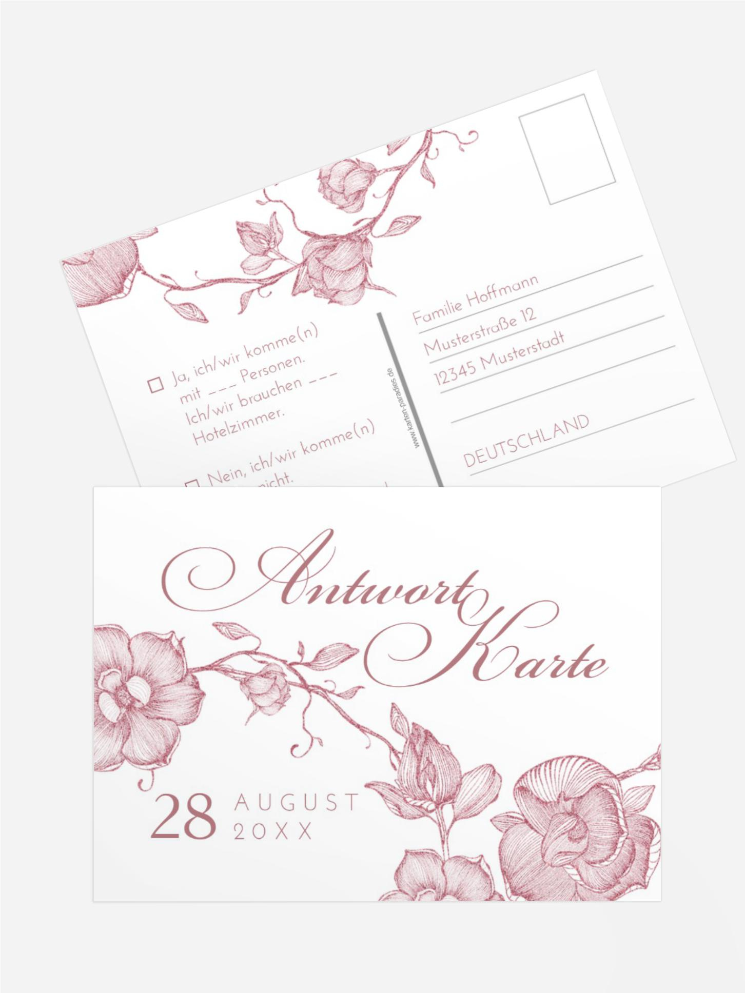 Antwortkarte Zarter Ast