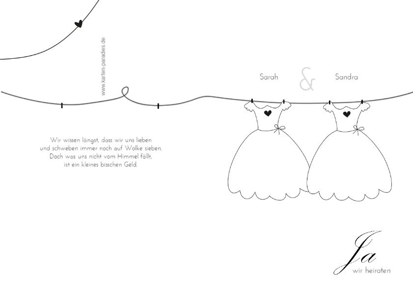 Einladung Hochzeit dresses