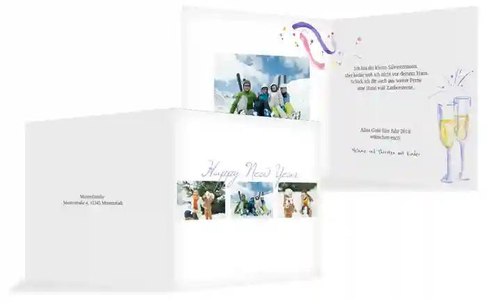 Neujahrskarte Fotostrecke Neujahrskarte Fotostrecke