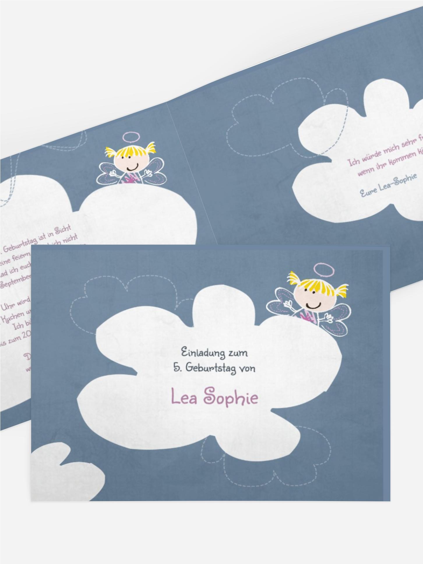 Kindergeburtstagseinladung "Engelchen"