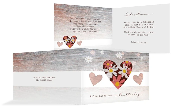 Muttertagskarte Mutterliebe