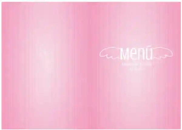 Menükarte Kommunion Angel Wings