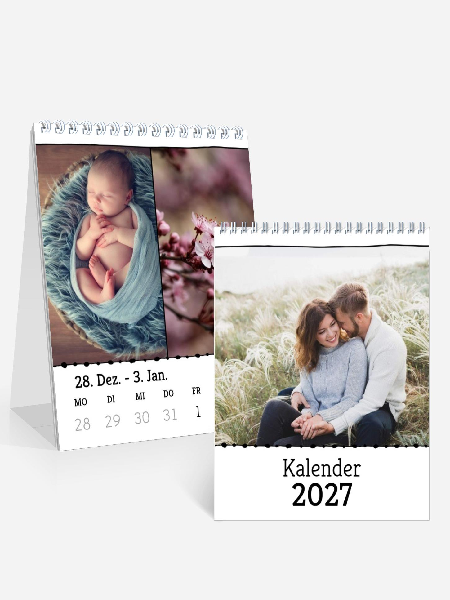 Tischkalender Bordüre | Woche Tischkalender Bordüre | Woche