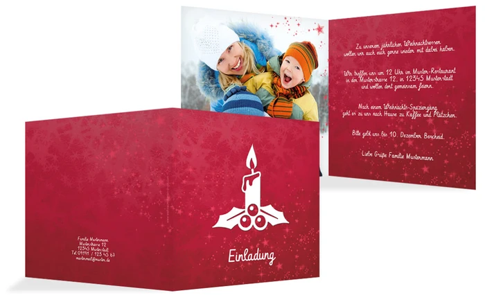 Weihnachtseinladung Privat Advent Weihnachtseinladung Privat Advent