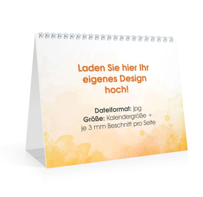 Monats-Tischkalender ohne Kalendarium
