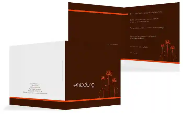 Geburtstagseinladung abstract flower