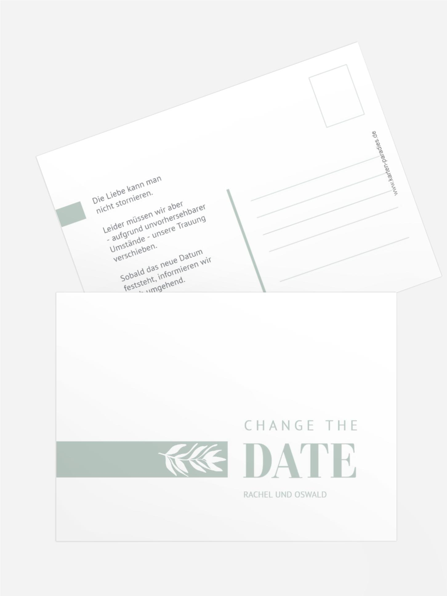 Change The Date Karte Gewächs