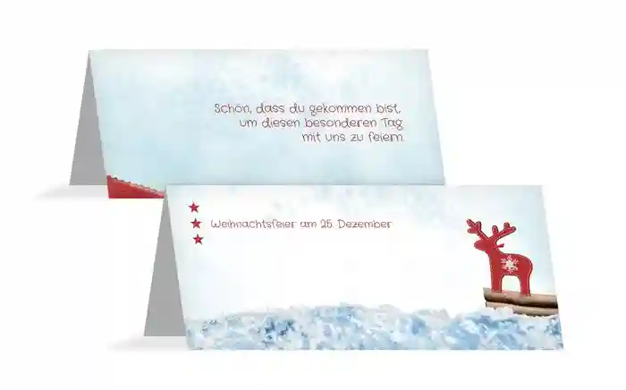 Weihnachten Tischkarte Sternenhimmel