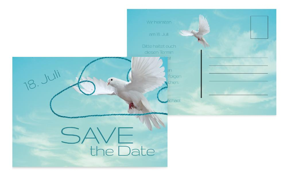 Save the Date Auf Wolke sieben Save the Date Auf Wolke sieben