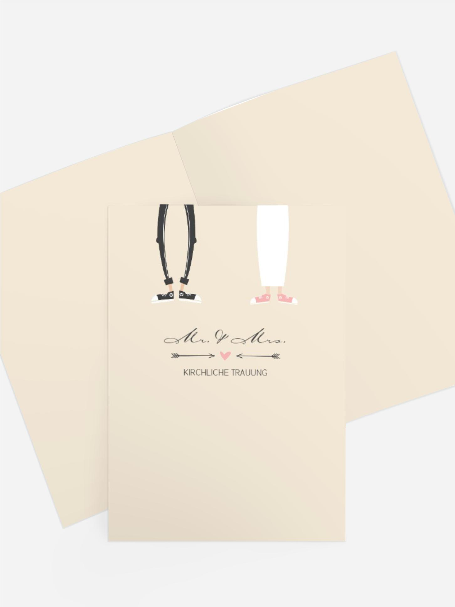 Kirchenheft Umschlag zur Hochzeit Pärchen