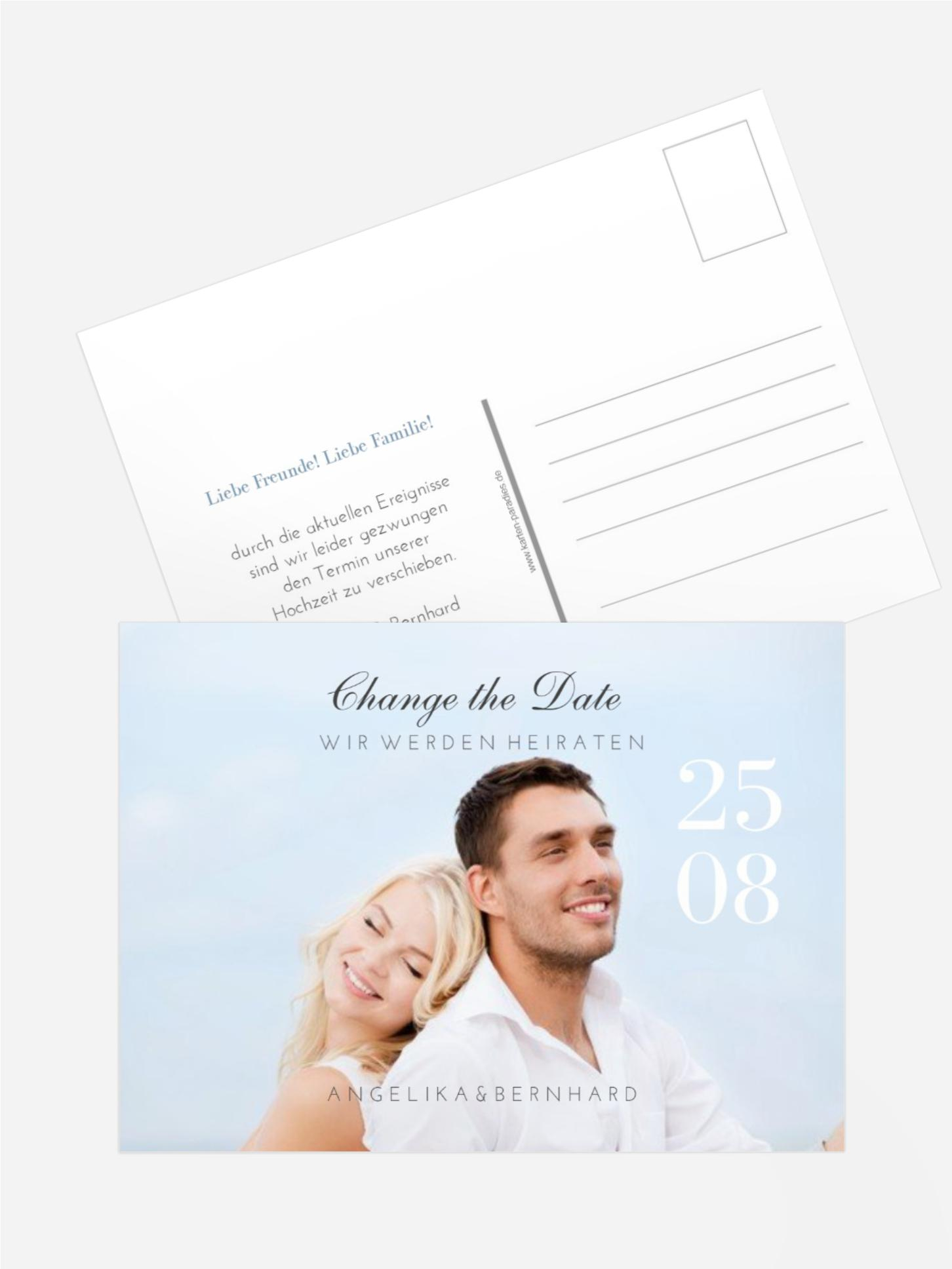 Change The Date Karte Zusammenhalt