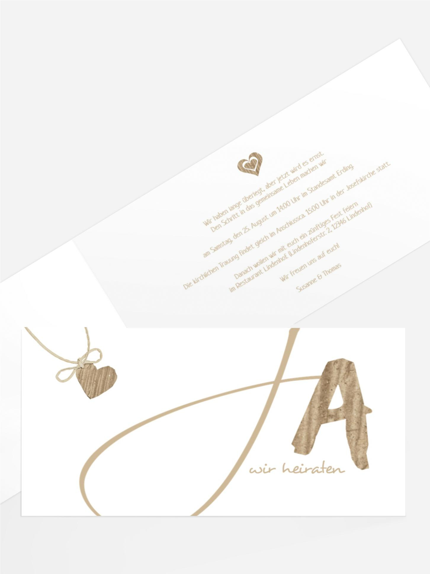 Einladung natürlich Ja 2