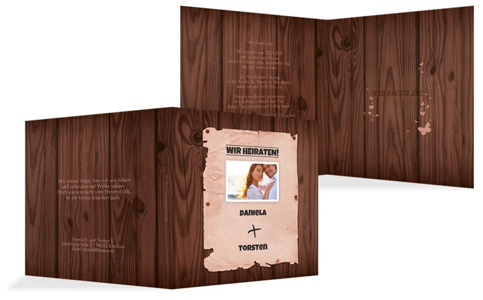 Dankeskarte Steckbrief