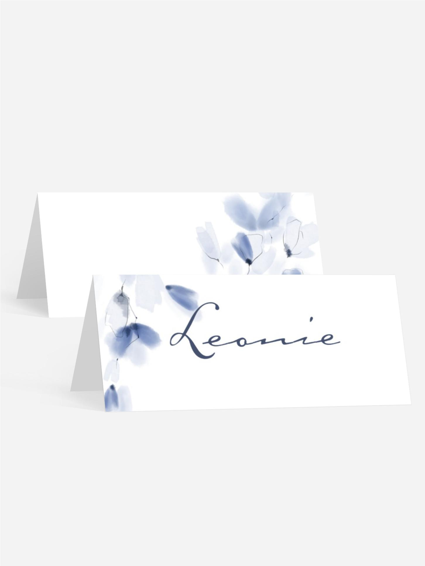 Tischkarte Aquarell Blätter