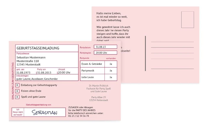 Geburtstagseinladung Partyrezept