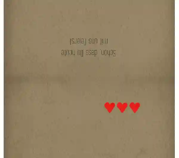 Tischkarte Vintage Herzen