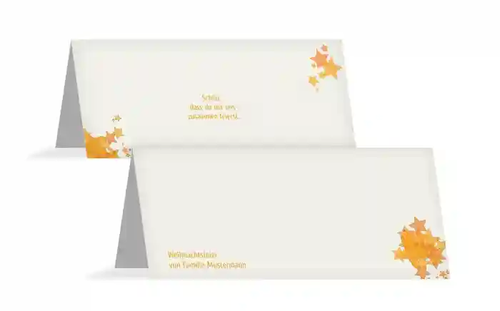 Weihnachts Tischkarte Designerbaum