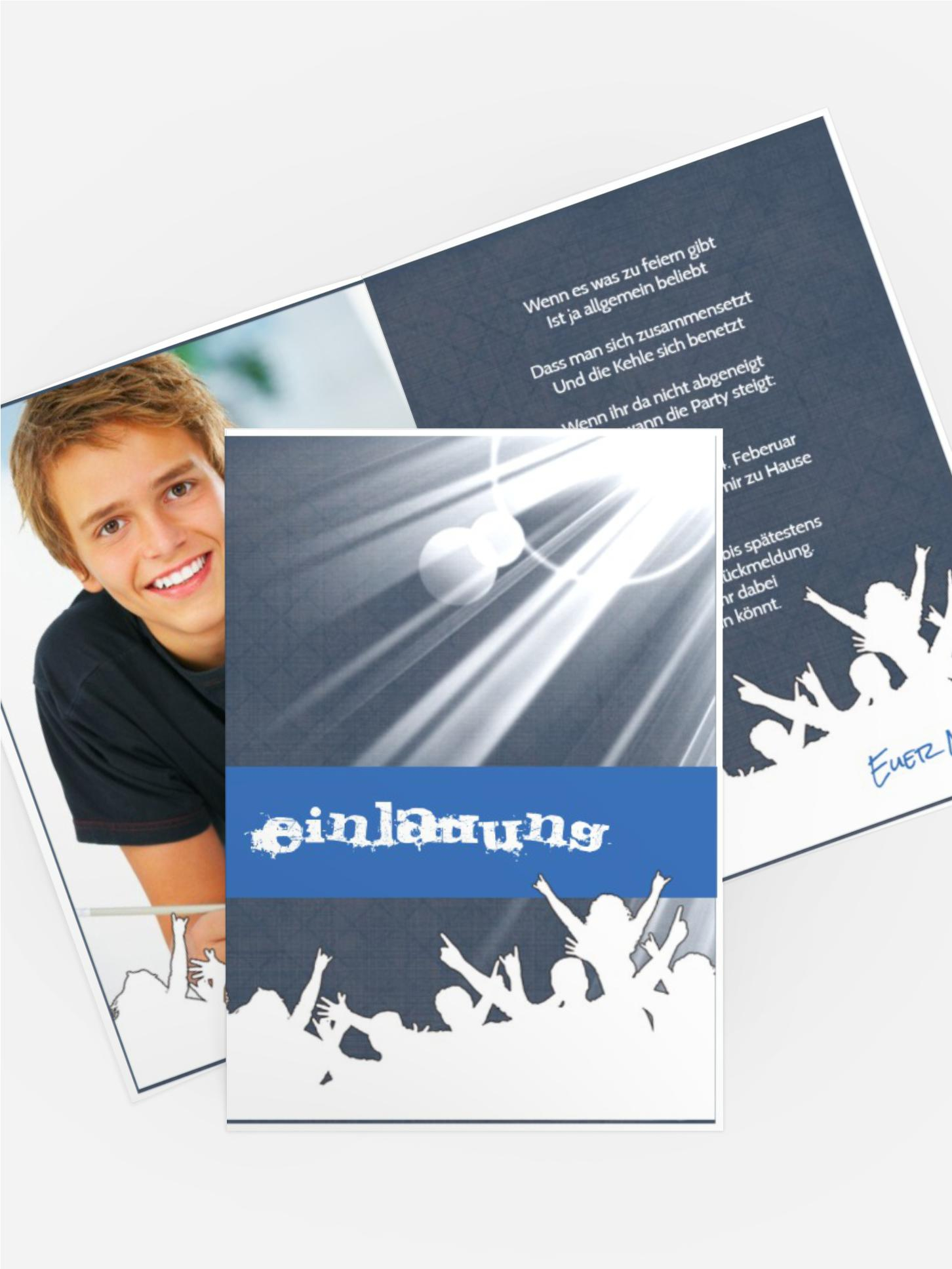 Geburtstagseinladung Partypeople Foto