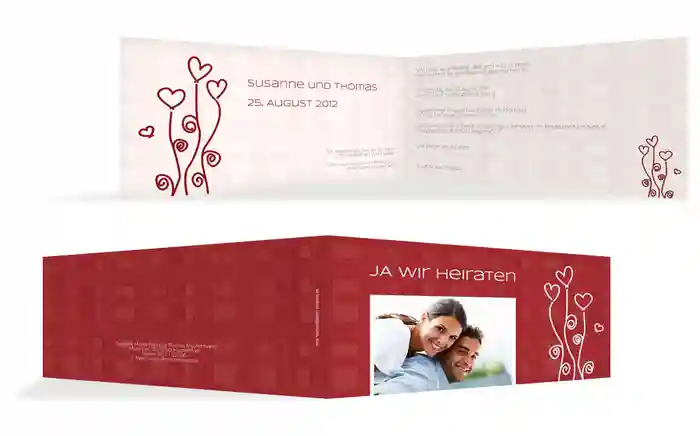 Hochzeitseinladung Liebestraum