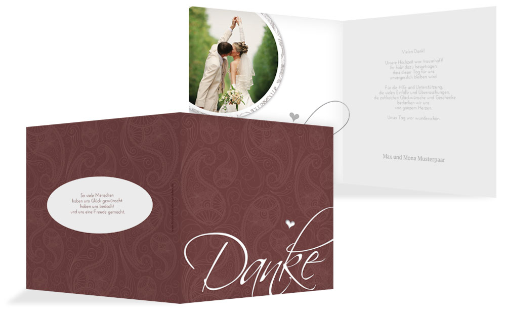 Dankeskarte Traumhochzeit
