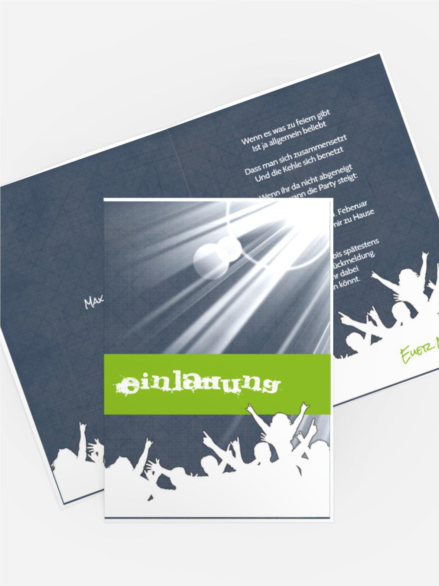 Geburtstagseinladung Partypeople