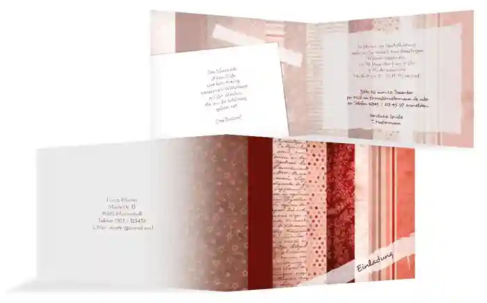 Weihnachts Einladungskarte geschäftlich Geschenkpapier