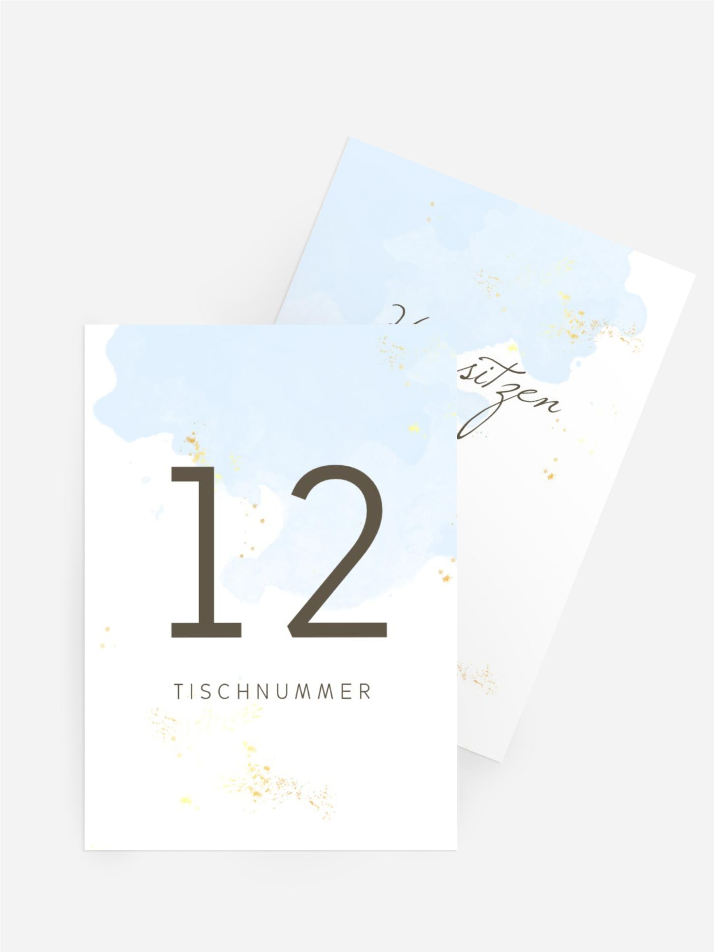 Tischnummer Hochzeit Sommerfeeling