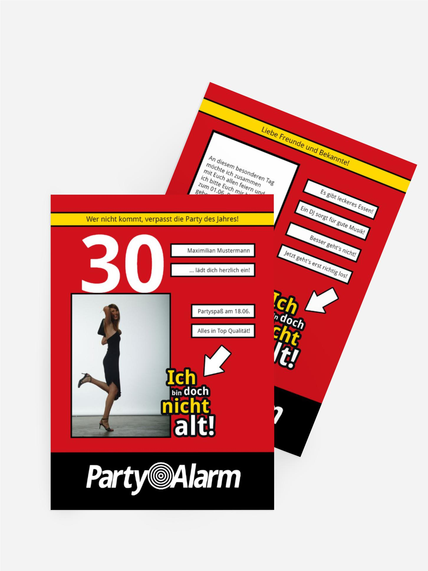 Geburtstagseinladung Ich bin doch nicht alt! Foto 30